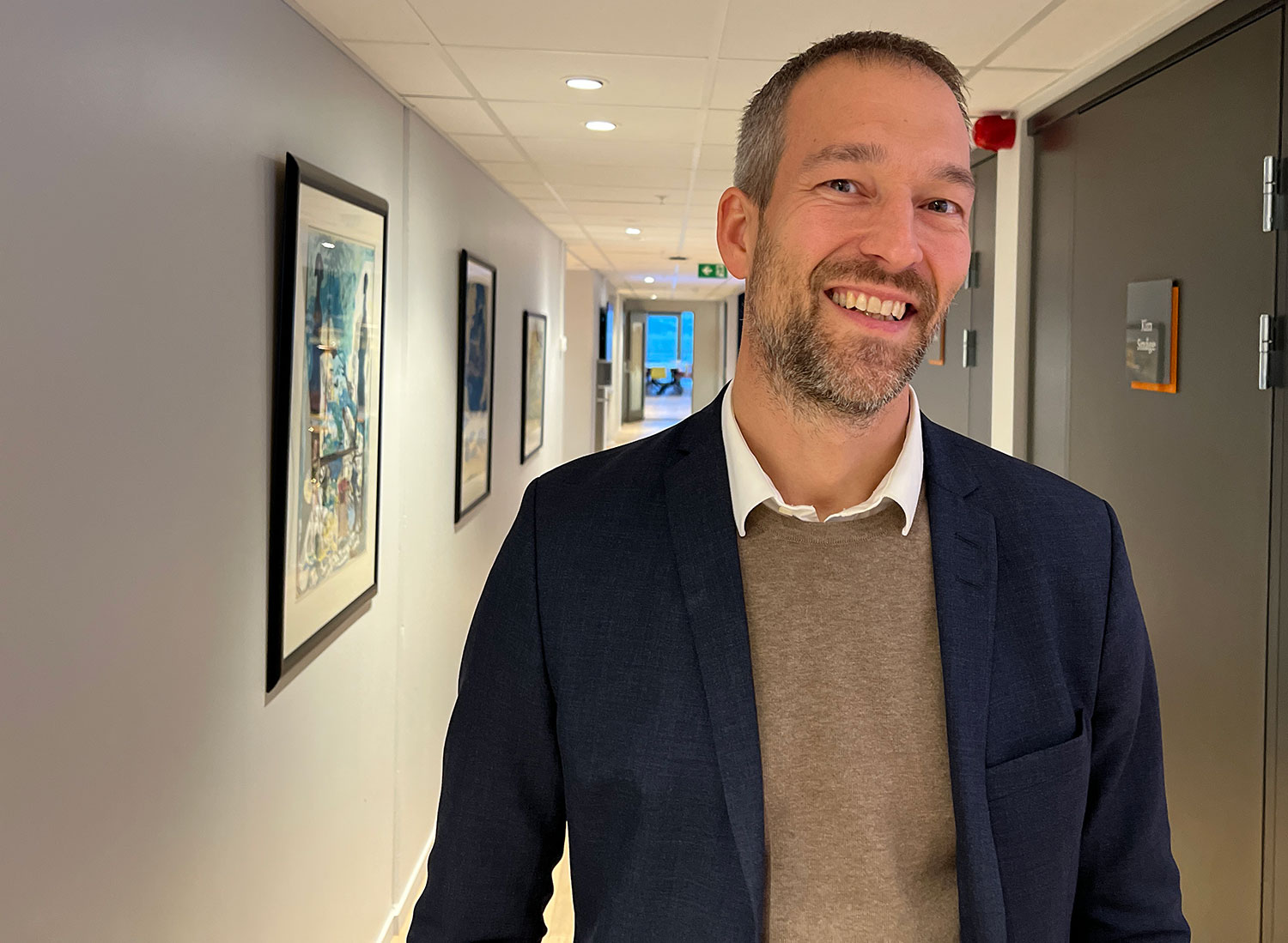 Geir Are Nyeng på PwC-kontoret i Trondheim