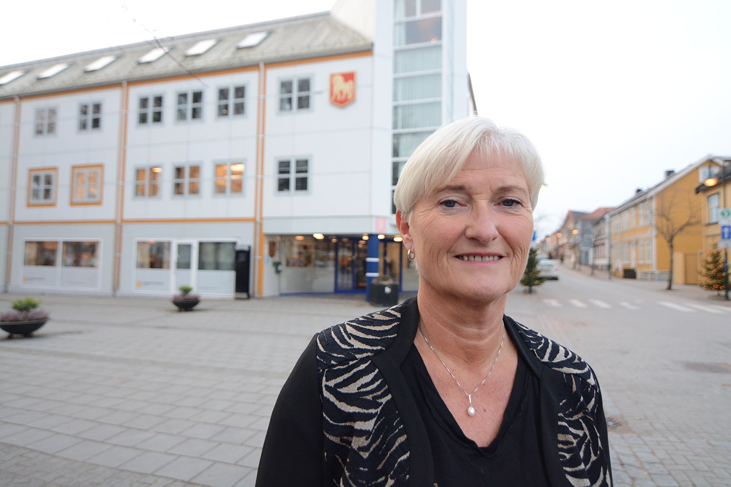 Kristin Bratseth, kommunalsjef for helse og velferd i Levanger, i Levanger sentrum