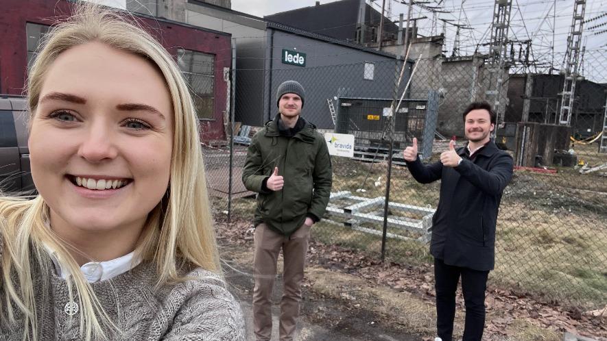 Teamet som hjelper nettselskapet Lede